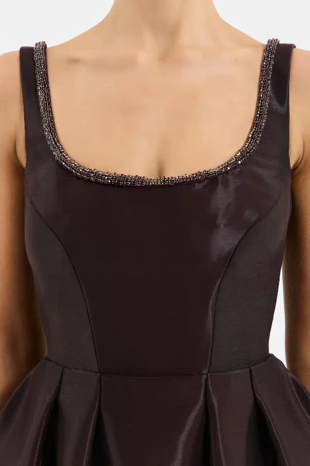 🍷 BRAND NEW Rebecca Vallance Lourdes Midi Dress – Size 12 AU Gown in Bordeaux Wine / Dark Burgundy🍷 for rent on The Volte - main image