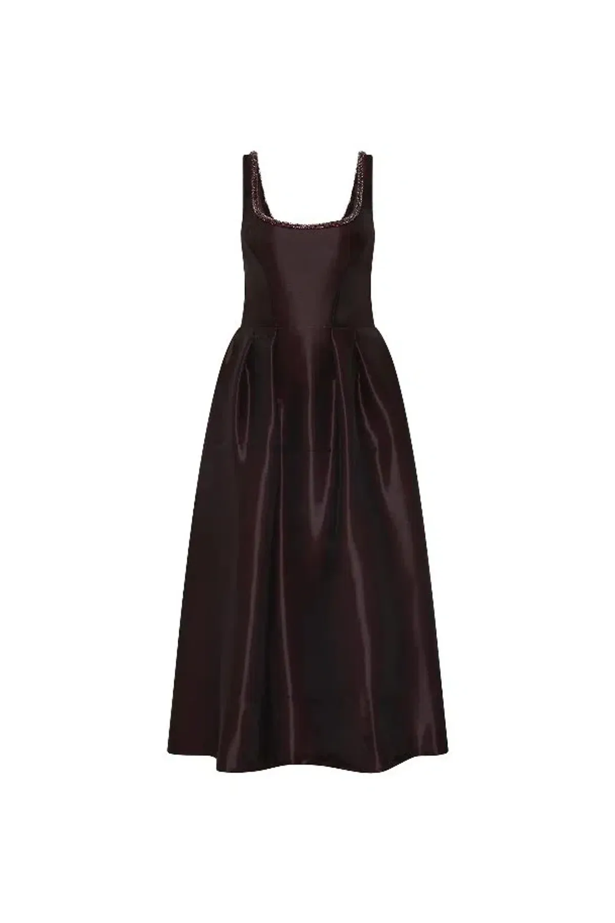 🍷 BRAND NEW Rebecca Vallance Lourdes Midi Dress – Size 12 AU Gown in Bordeaux Wine / Dark Burgundy🍷 - Image 6