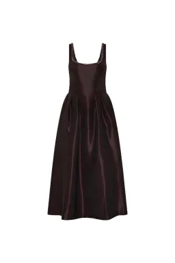 🍷 BRAND NEW Rebecca Vallance Lourdes Midi Dress – Size 12 AU Gown in Bordeaux Wine / Dark Burgundy🍷 for rent on The Volte - image 6