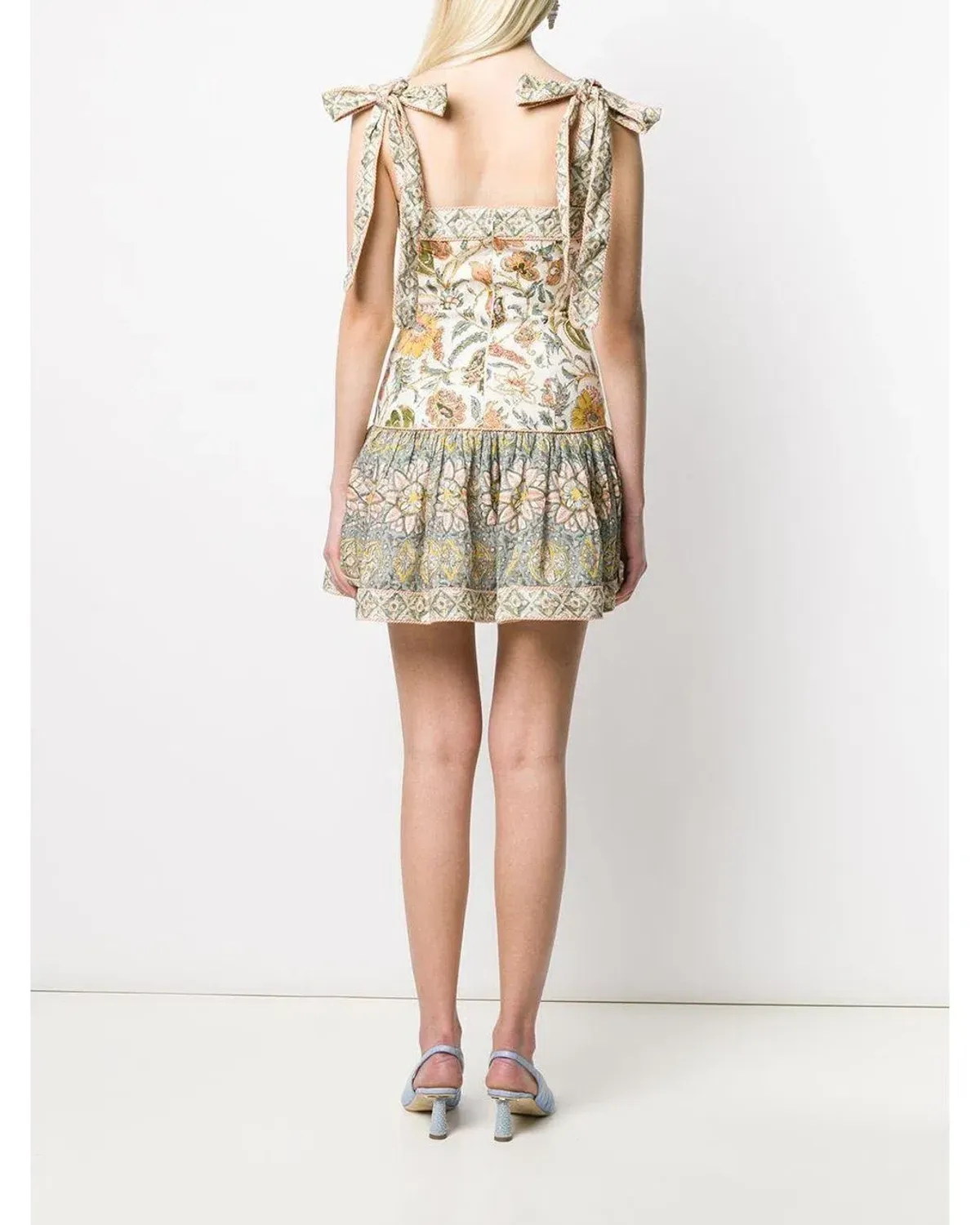 Zimmermann Edie Tie Mini Dress Print Size 0/Au 8 - Image 2