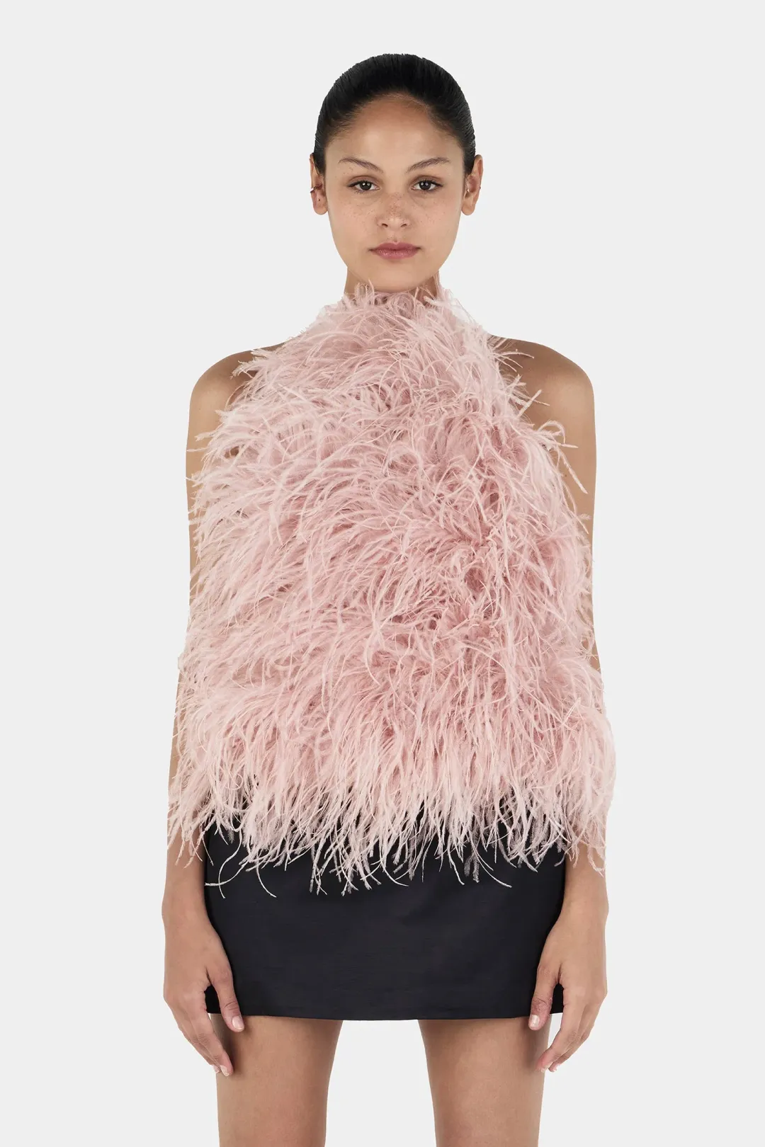 HANSEN + GRETEL Genie Feather Halter Rose for rent on The Volte - main image