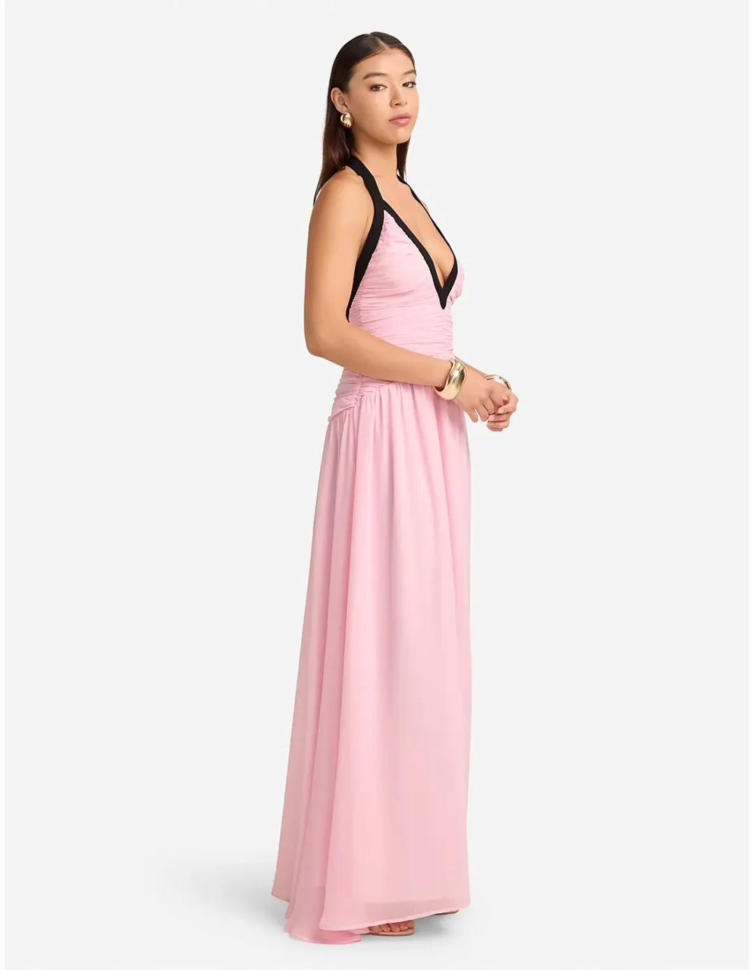Runaway The Label Carolina Maxi Dress M Musk for rent on The Volte - main image