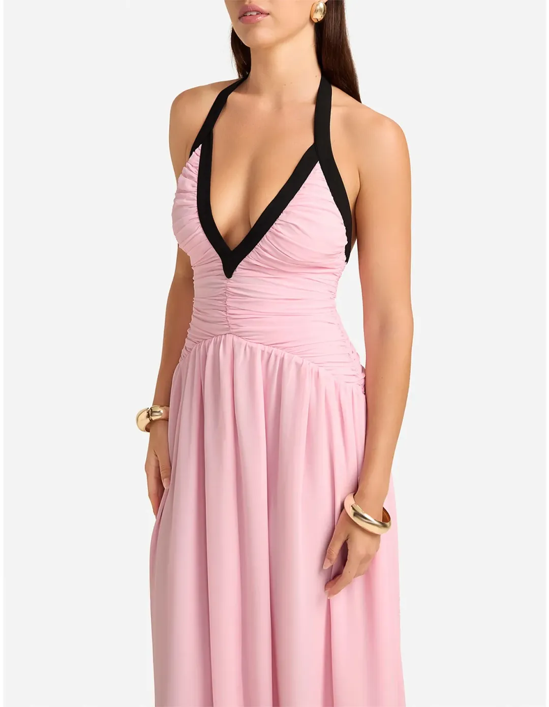 Runaway The Label Carolina Maxi Dress M Musk for rent on The Volte - main image