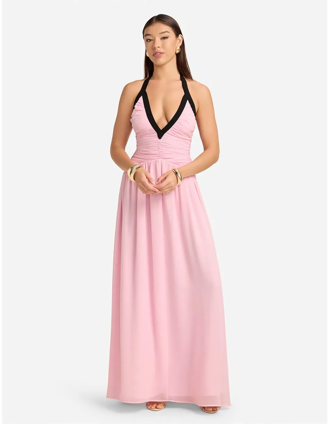 Runaway The Label Carolina Maxi Dress M Musk for rent on The Volte - main image