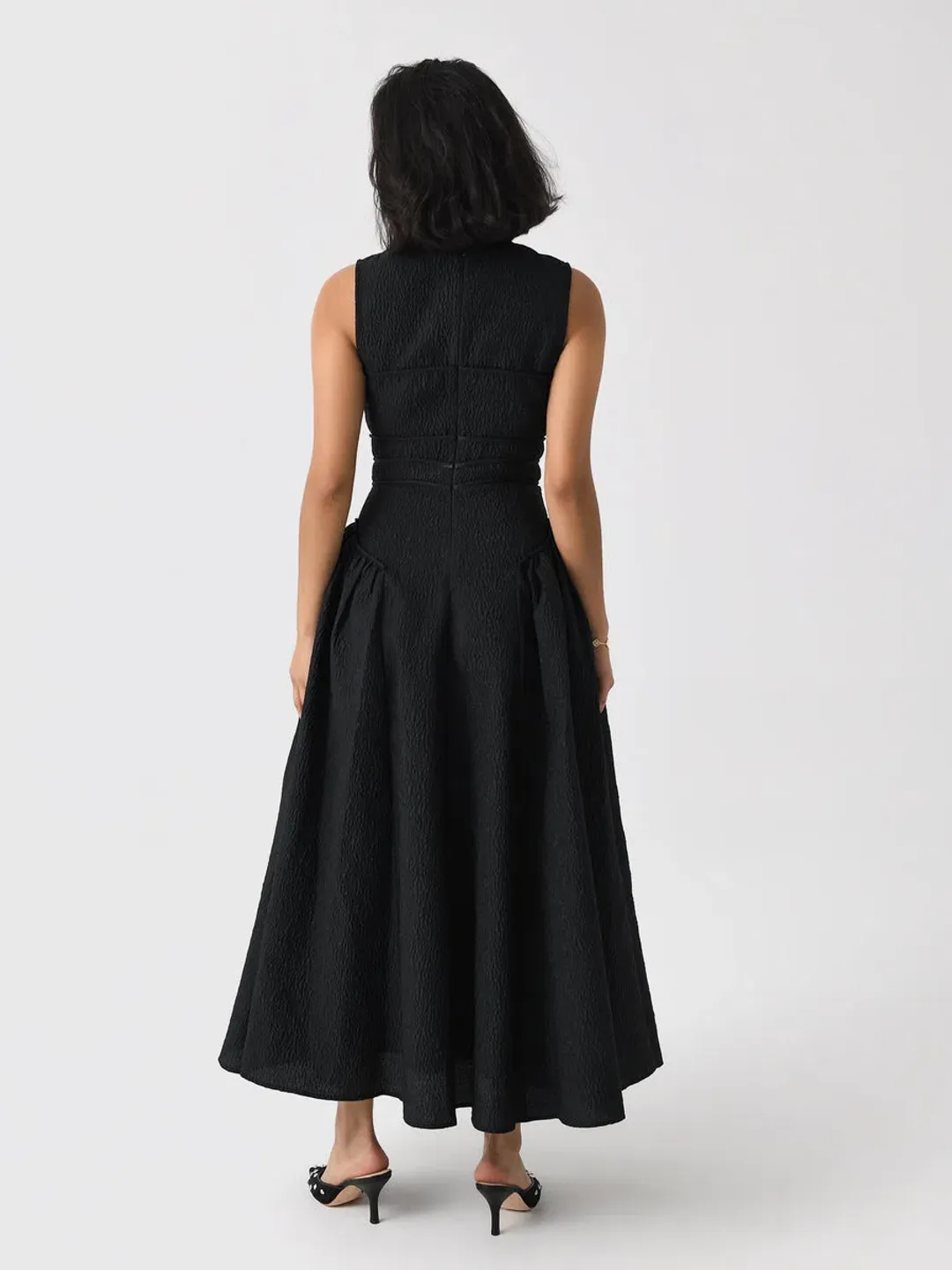 Rachel Gilbert Sophia Dress Black 2/AU10 for rent on The Volte - main image
