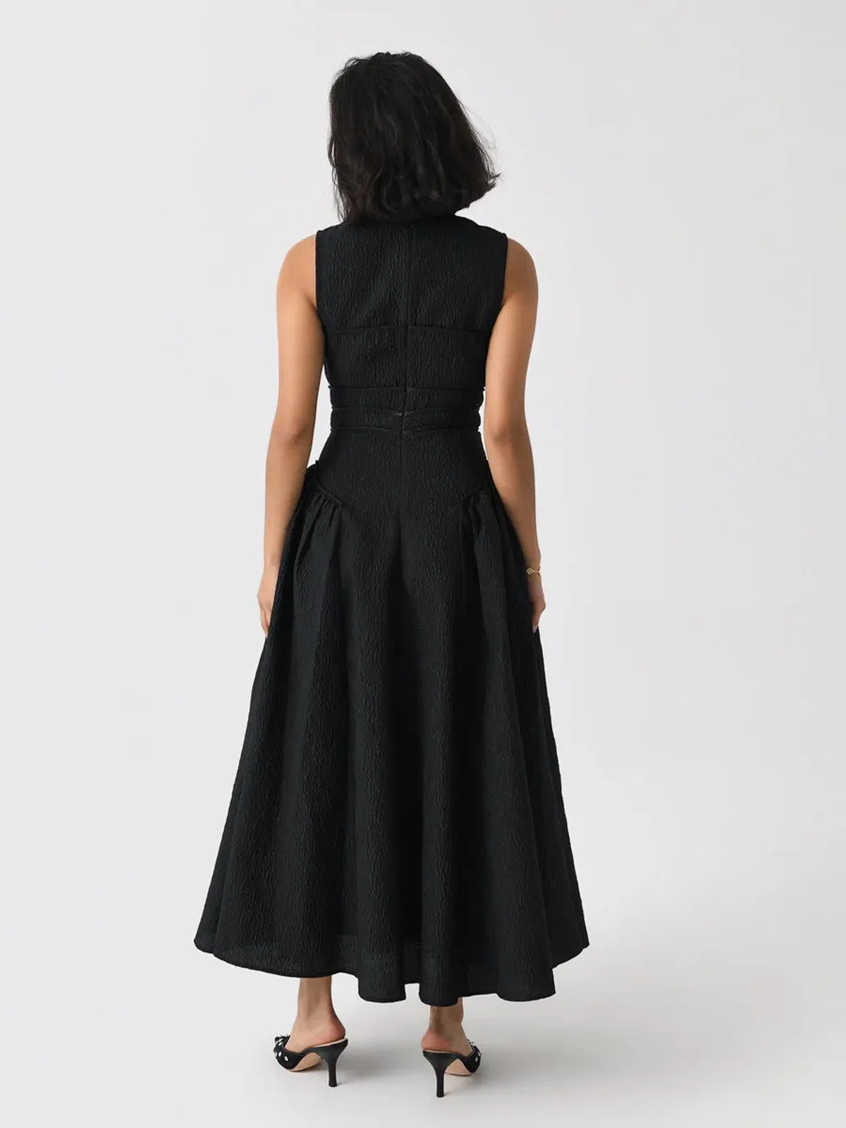 Rachel Gilbert Sophia Dress Black 2/AU10 - Image 3