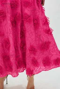 Rachel Gilbert Ianthe Dress Pink 1/AU8 for rent on The Volte - image 3