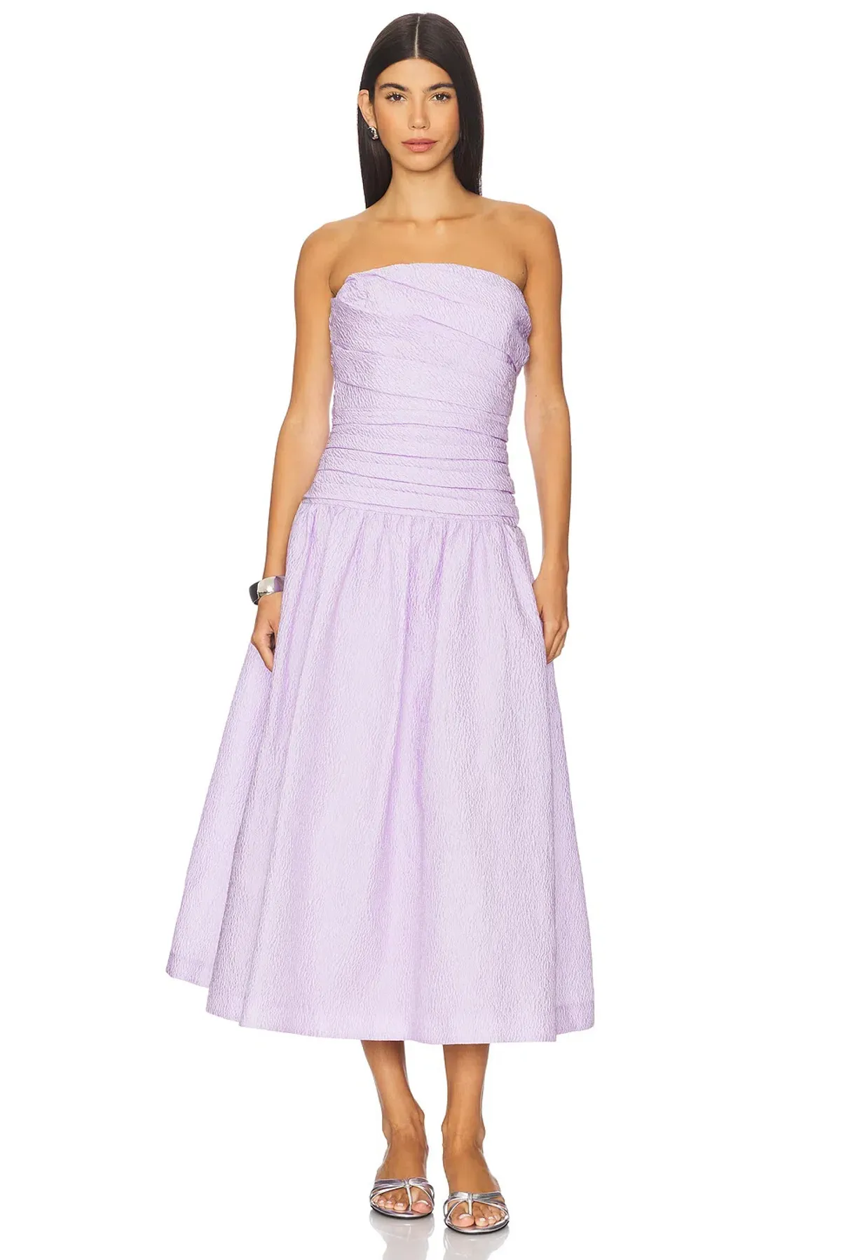Rachel Gilbert Sophia Strapless Dress Lilac 6/AU18 - Image 1