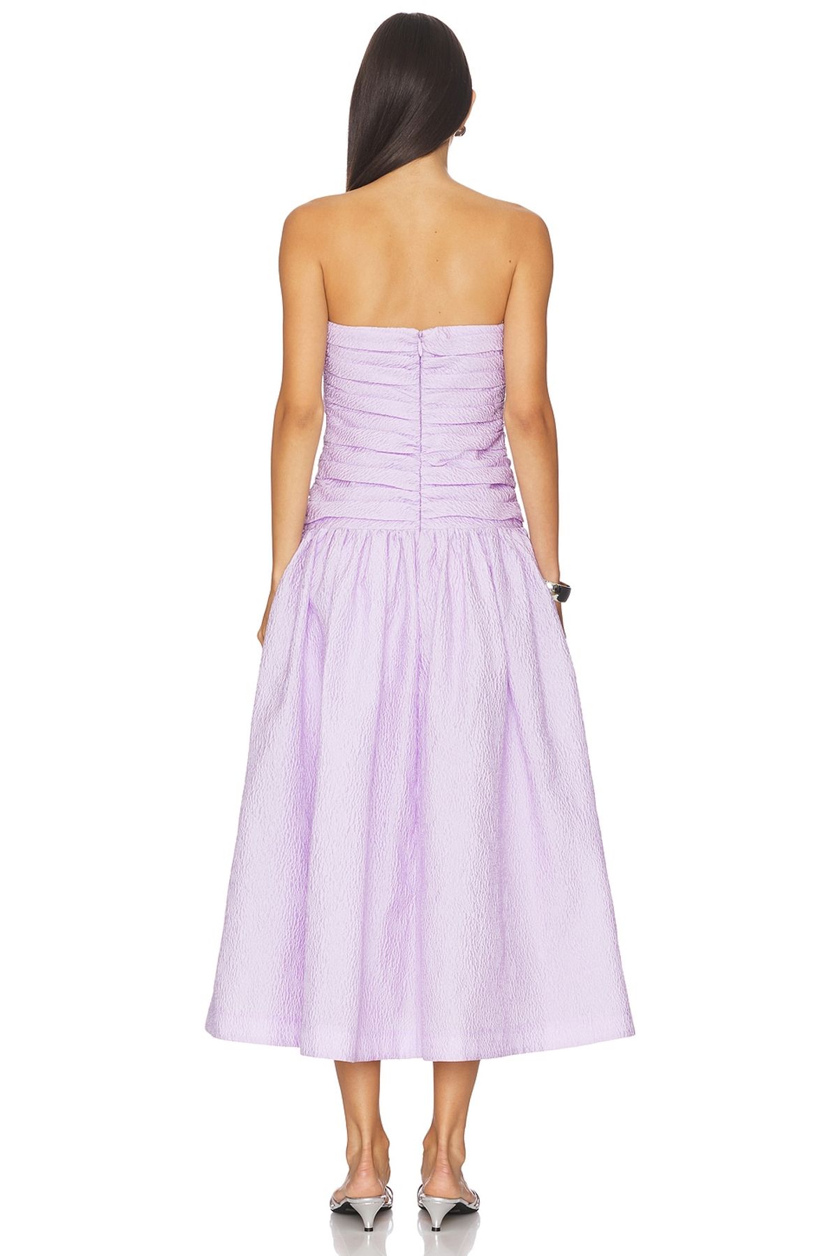 Rachel Gilbert Sophia Strapless Dress Lilac 6/AU18 - Image 3