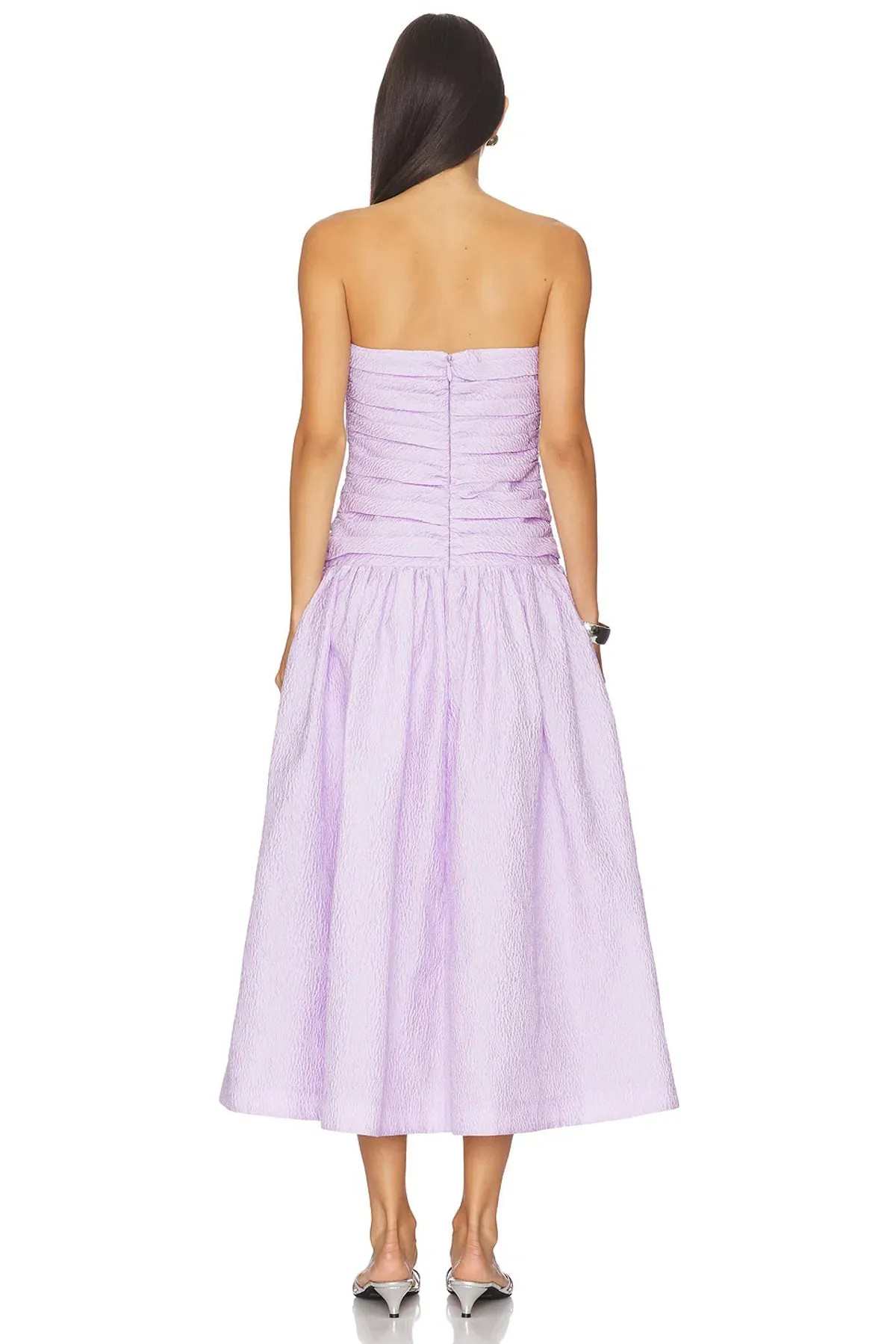 Rachel Gilbert Sophia Strapless Dress Lilac 6/AU18 - Image 3