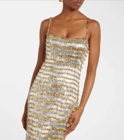 Rachel Gilbert Zeph Gown Gold Silver 4/AU14 for rent on The Volte - image 3