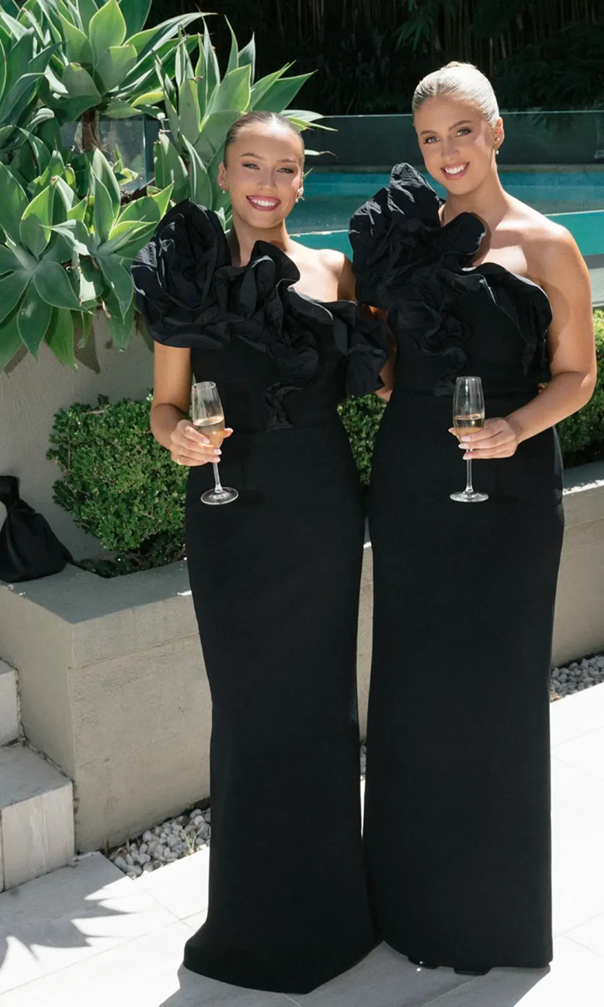 Rebecca Vallance one-shoulder black gown - Image 5