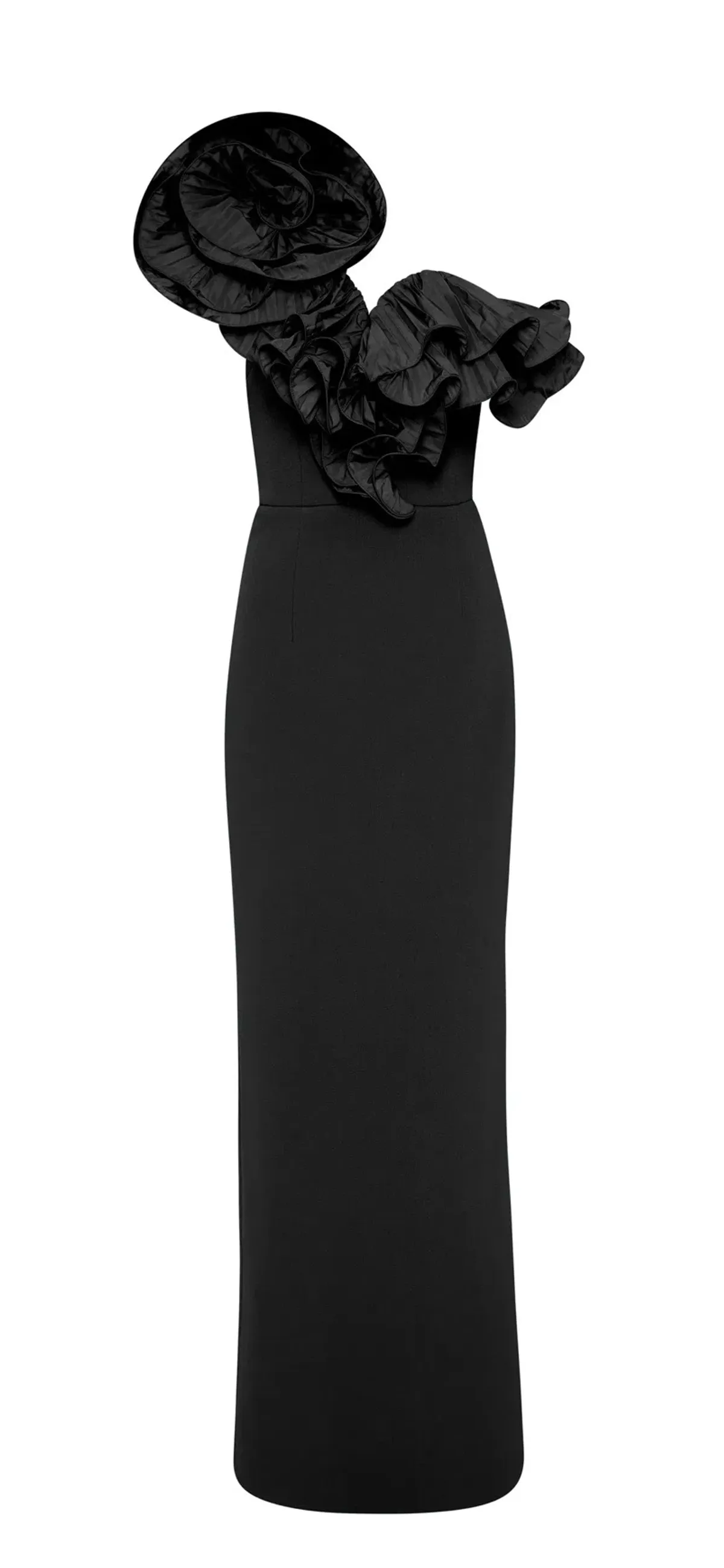 Rebecca Vallance one-shoulder black gown - Image 2