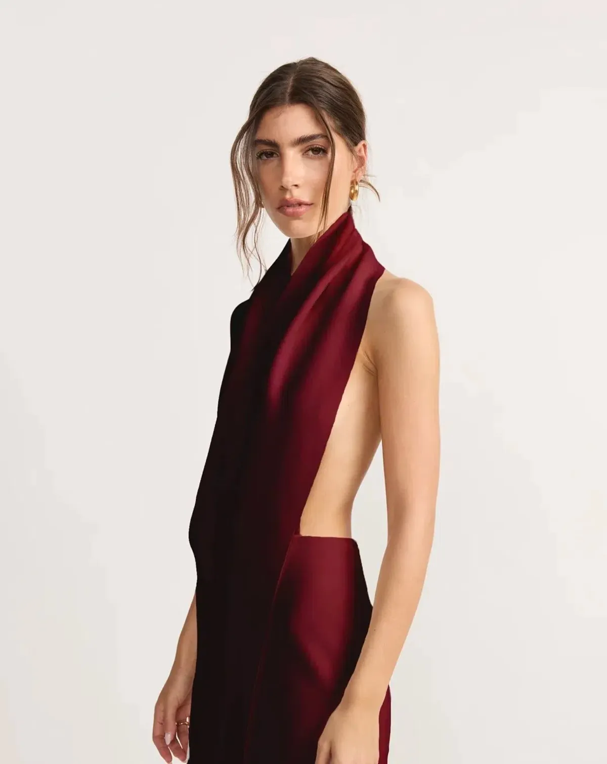 TOJHA DOVA DRESS - BORDEAUX 12 - Image 2