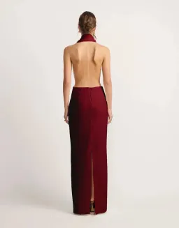 TOJHA DOVA DRESS - BORDEAUX 12 for rent on The Volte - image 3