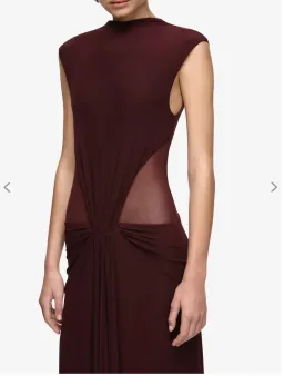 Bec and Bridge Odea Gathered Maxi Dress - Plum for rent on The Volte - image 2