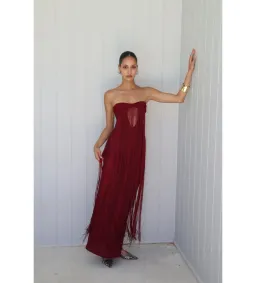 Deconduarte Venus Gown in Wine Size M/AU10 for rent on The Volte - image 2