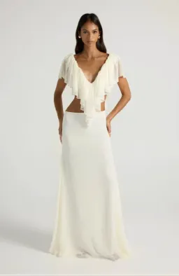 ancegria, clover set, ivory, set, maxi, size 8 for rent on The Volte - image 3