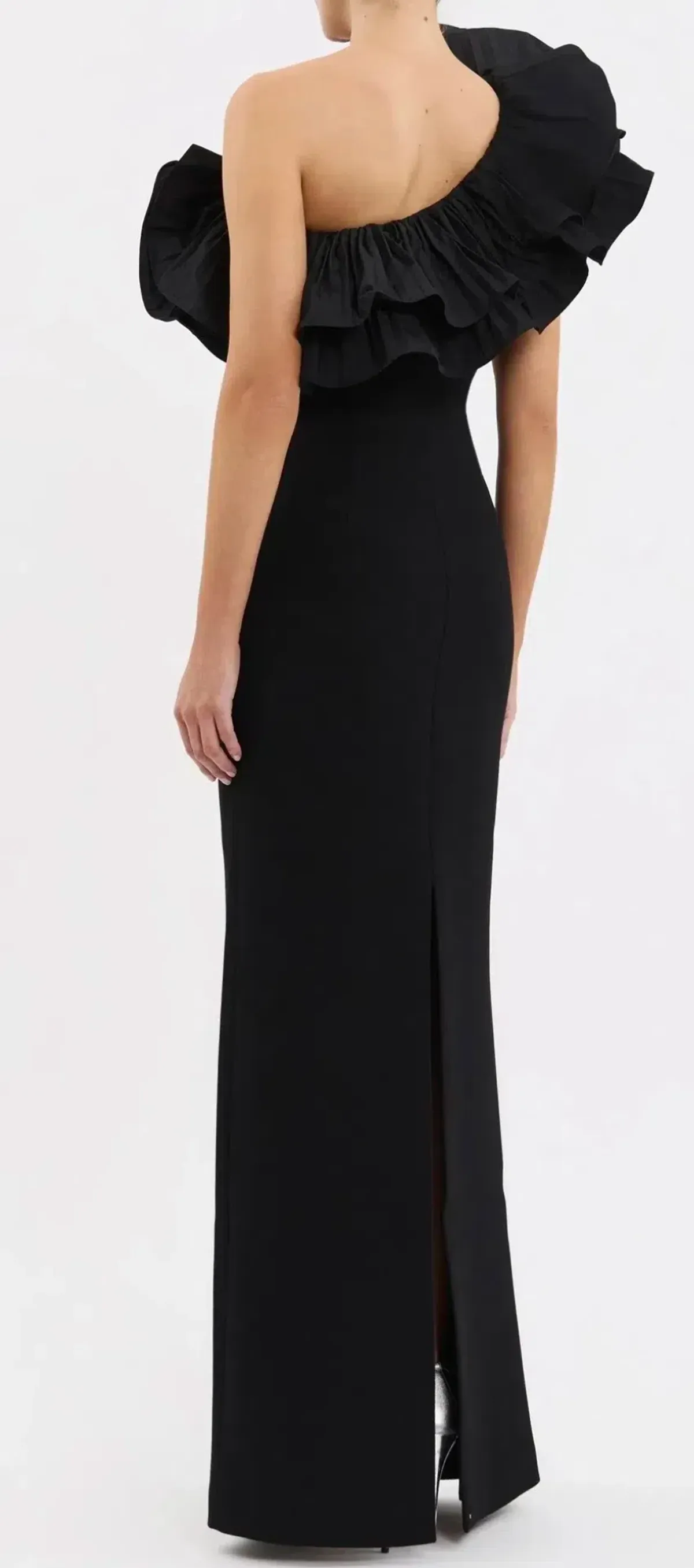 Rebecca Vallance one-shoulder black gown - Image 4