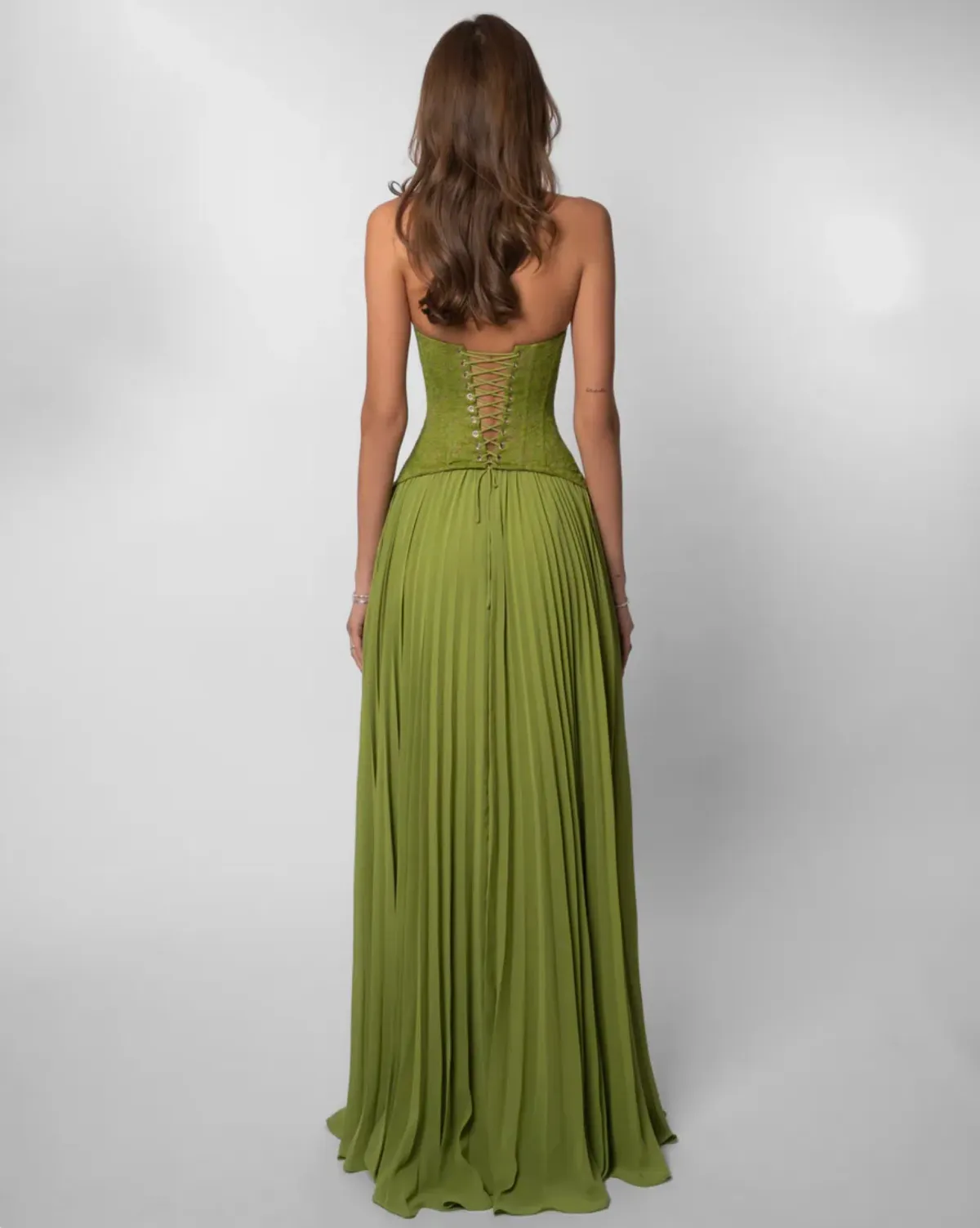Fenity Gaia Dress Green Maxi - Image 3