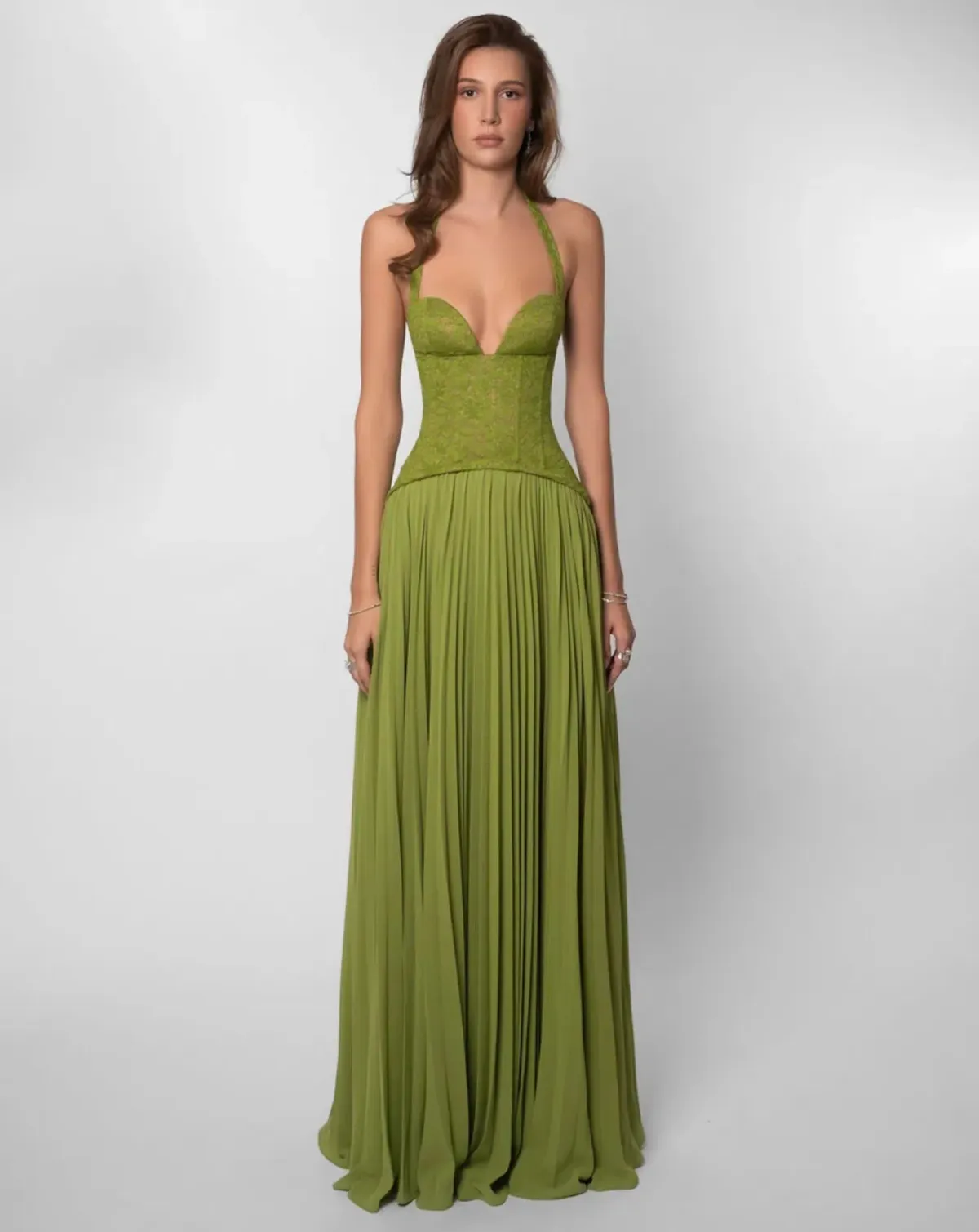 Fenity Gaia Dress Green Maxi - Image 1