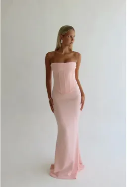 HNTR The Label Louie Gown in Baby Pink Size M/AU10 for rent on The Volte - image 3