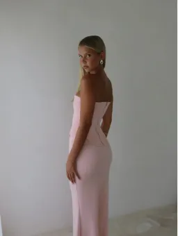HNTR The Label Louie Gown in Baby Pink Size M/AU10 for rent on The Volte - image 2