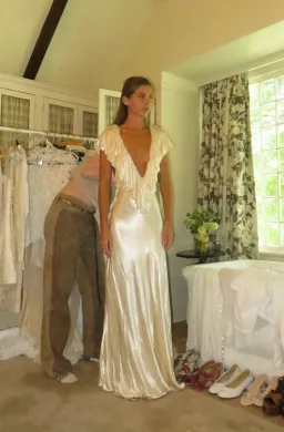 Clover Gown Satin Cream for rent on The Volte - image 8