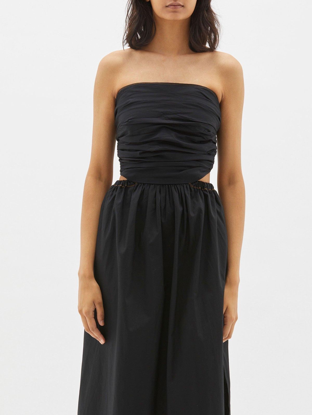 Bassike Strapless Cotton Dress - Image 3