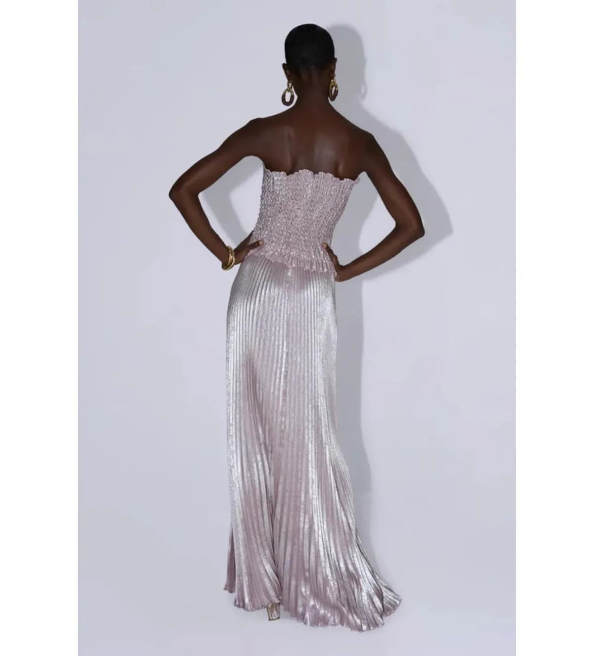 L'Idee Maya Gown in Dusty Shimmer Size AU8 - Image 4