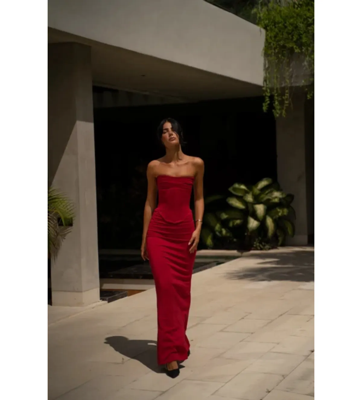 Hntr The Label Louie Gown in Wine Size M/AU10 - Image 1