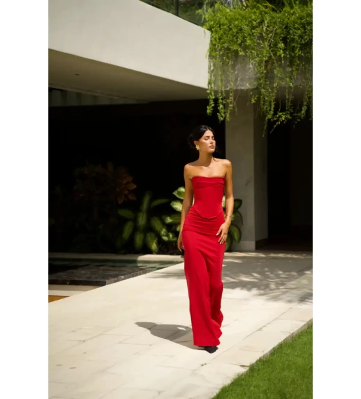 Hntr The Label Louie Gown in Wine Size M/AU10 - Image 3