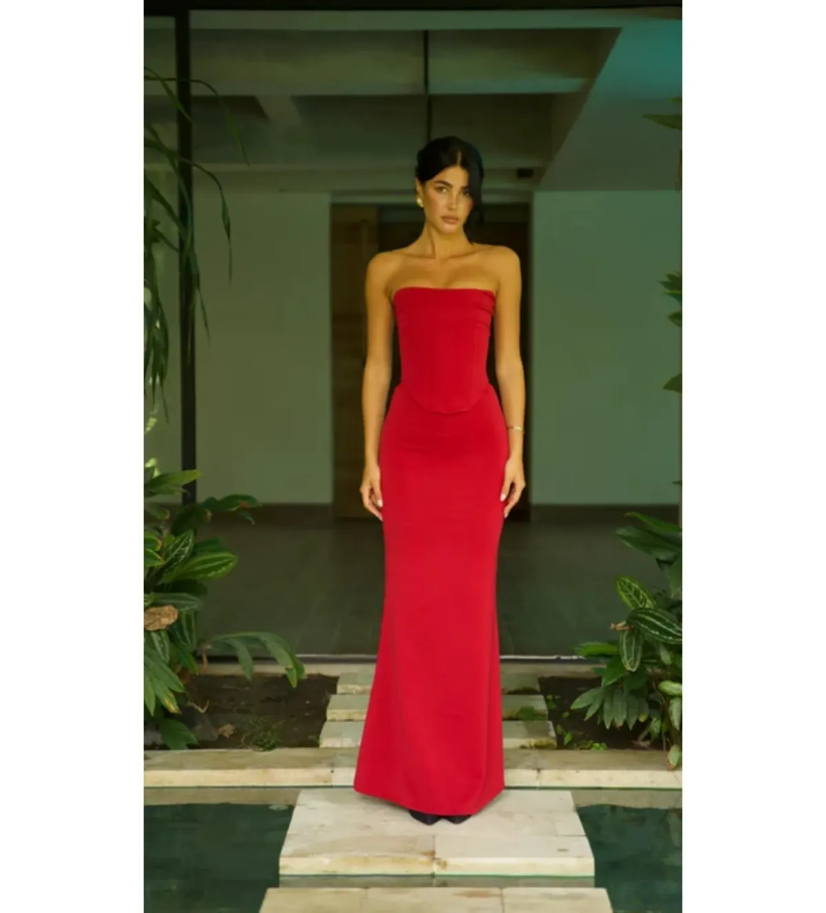 Hntr The Label Louie Gown in Wine Size M/AU10 - Image 2