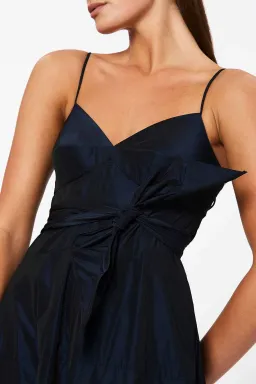Scanlan Theodore Taffeta Maxi Dress Navy Size 8 for rent on The Volte - image 2