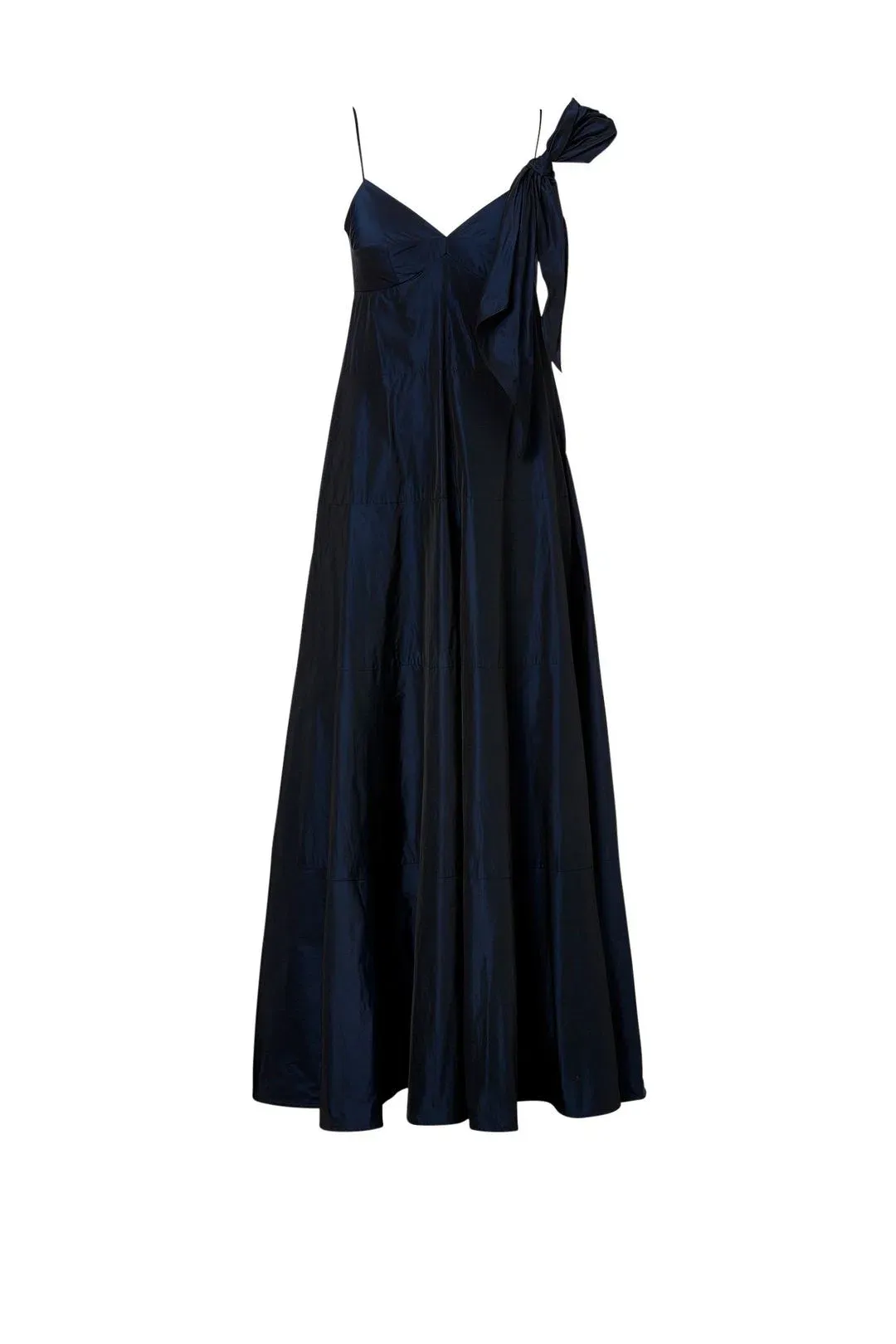 Scanlan Theodore Taffeta Maxi Dress Navy Size 8 for rent on The Volte - main image
