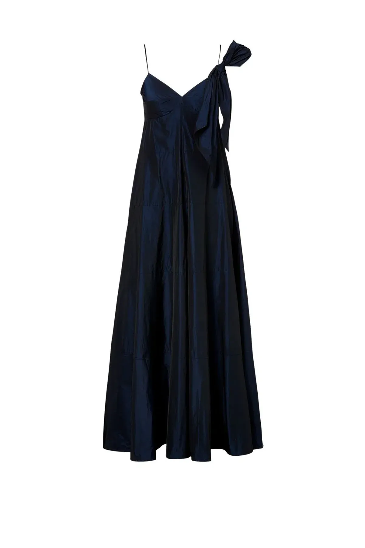 Scanlan Theodore Taffeta Maxi Dress Navy Size 8 - Image 4
