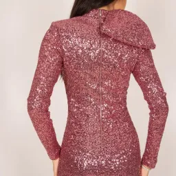 REBECCA VALLANCE MONA BOW EMBELLISHED SEQUIN MINI DRESS SIZE 10 for rent on The Volte - image 4