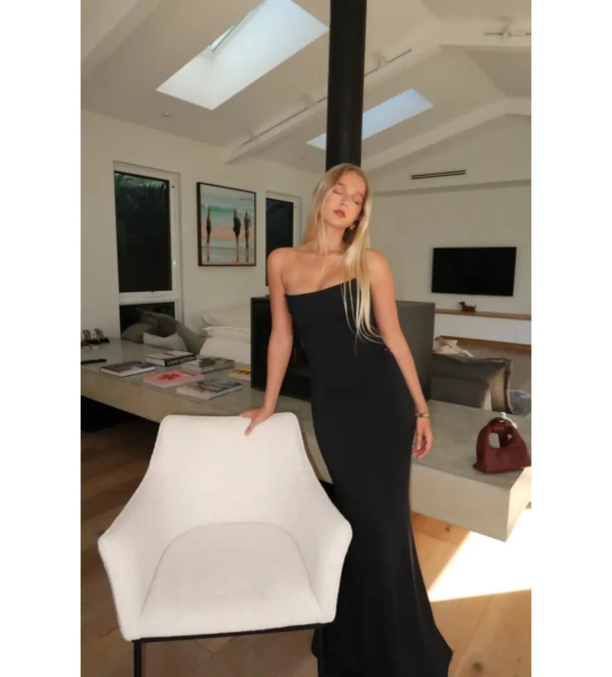 Hntr The Label Louie Gown in Noir Size XS/AU6 - Image 2