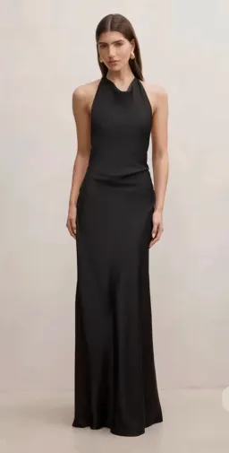 Forever New Drew Halter Back Tie Maxi Black AU 10 for rent on The Volte - image 1