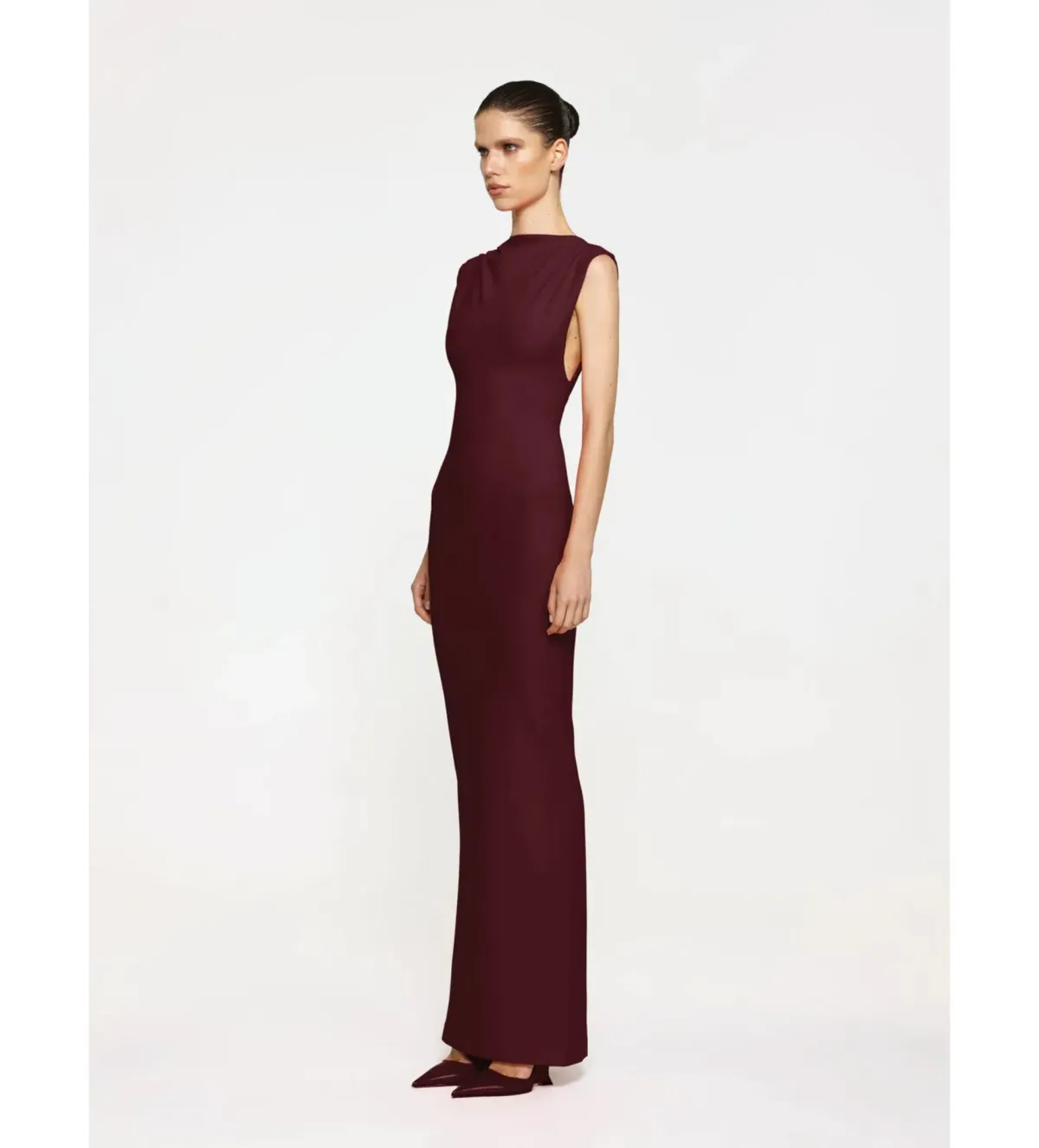 Effie Kats Audrey Gown in Wine Size XS/AU6 - Image 2