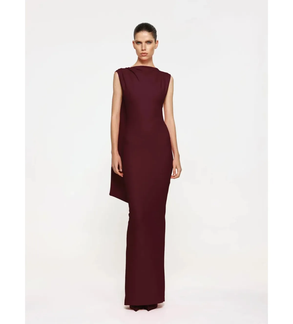Effie Kats Audrey Gown in Wine Size XS/AU6 - Image 1