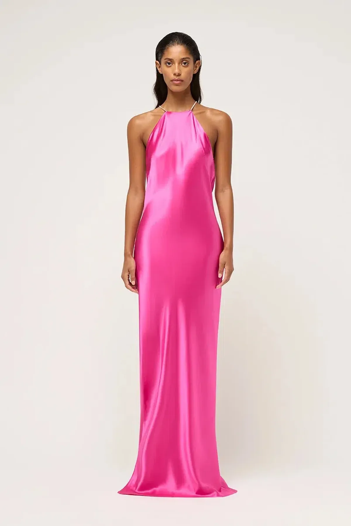 Pink Halter Maxi - Image 1