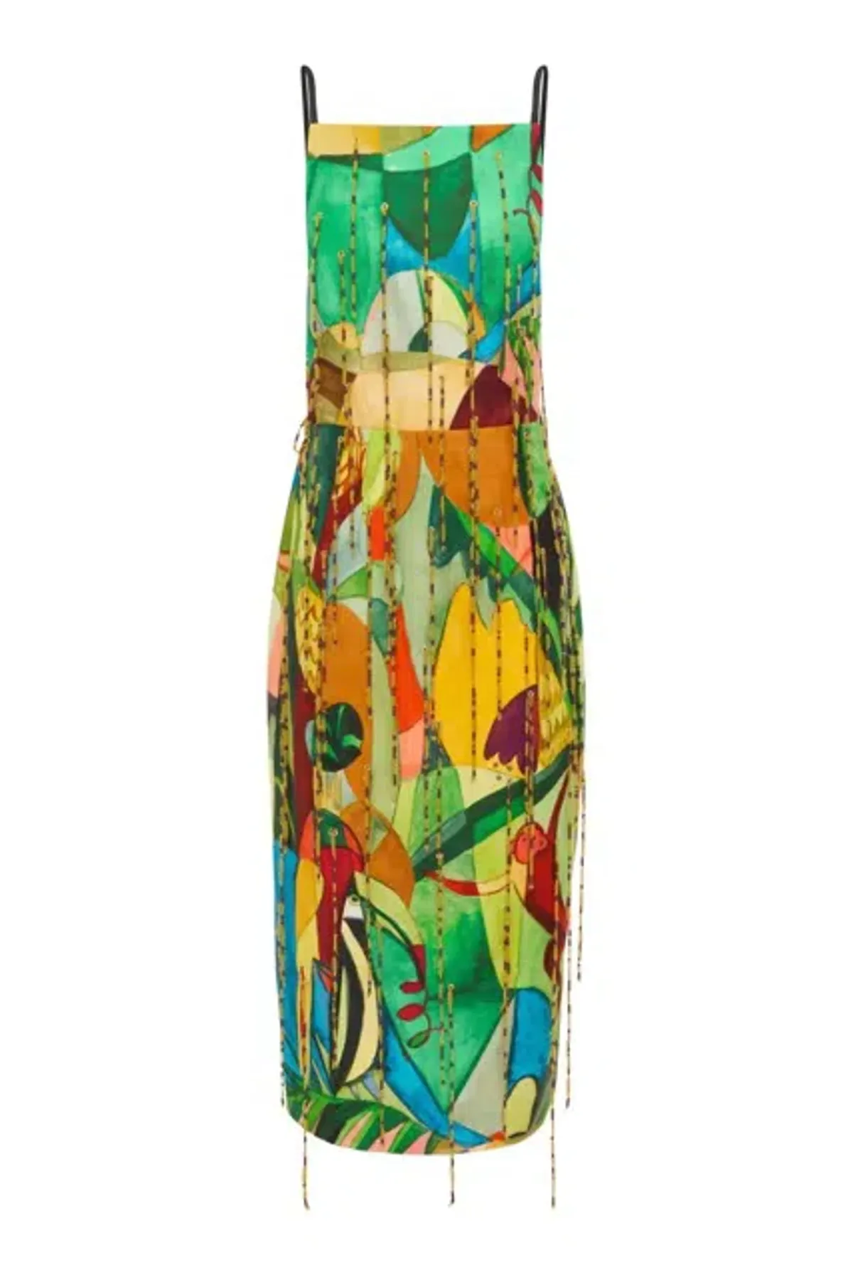 Alemais mokshini beaded fringe midi dress size 10 - Image 2