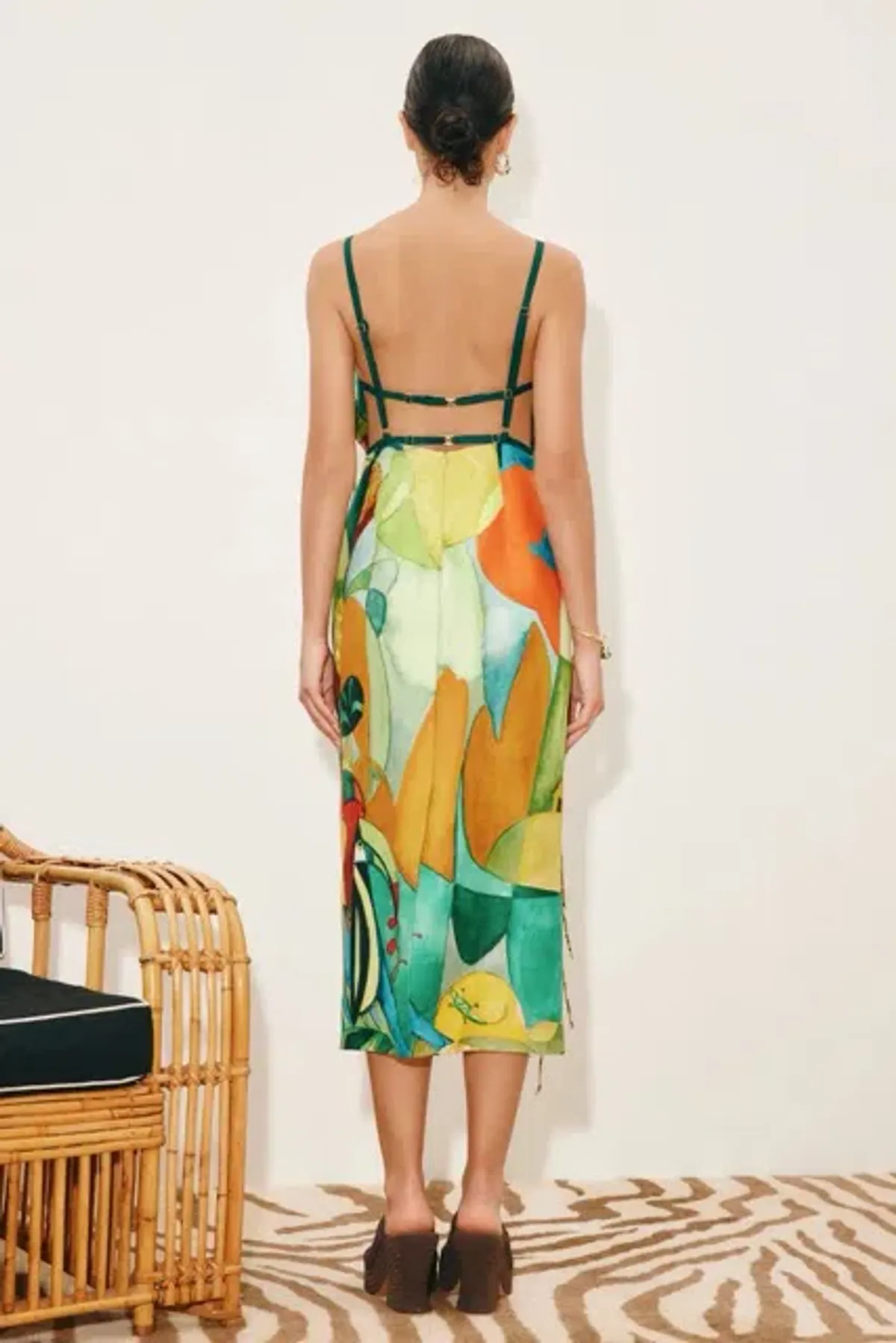 Alemais mokshini beaded fringe midi dress size 10 - Image 3