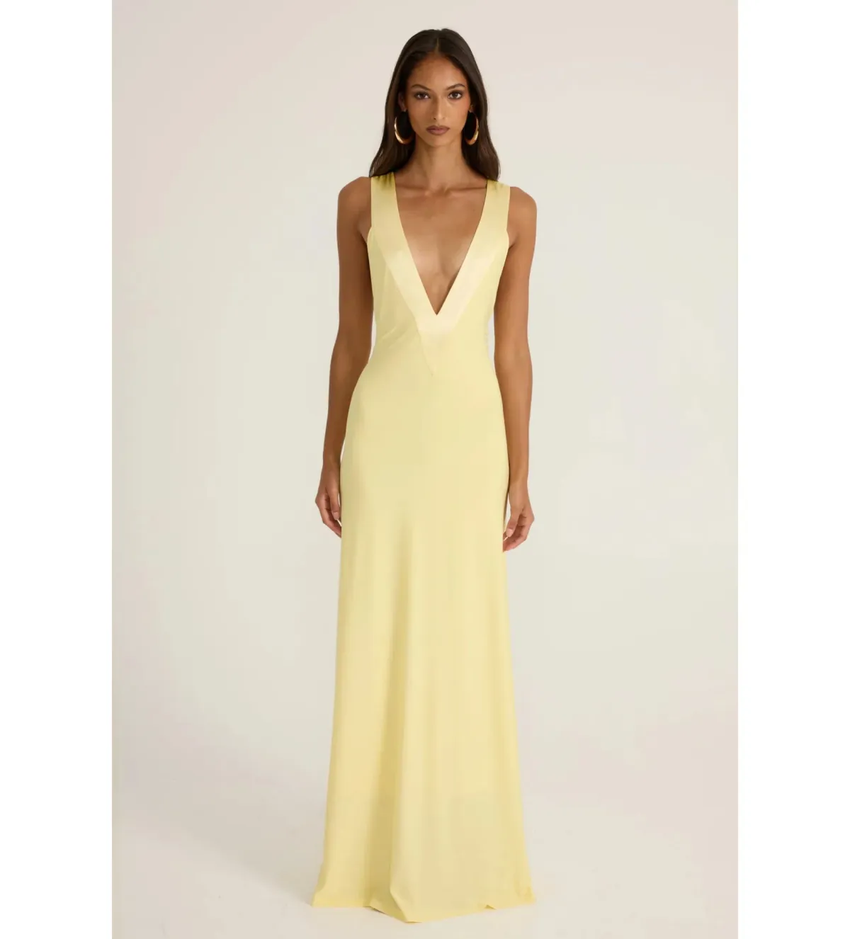 Ance Gria Rosa Gown in Lemon Size AU8 for rent on The Volte - main image