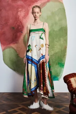 Alemais Tangible Love Silk Midi Dress size 8-10 / Small for rent on The Volte - image 2