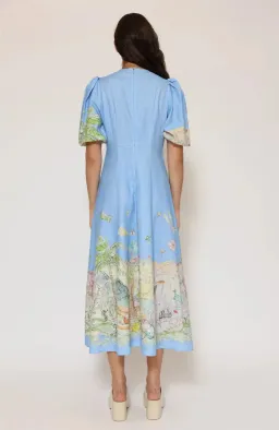 Alemais Anouk Linen Midi Dress Size AU 10 / M for rent on The Volte - image 3