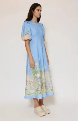 Alemais Anouk Linen Midi Dress Size AU 10 / M for rent on The Volte - image 2