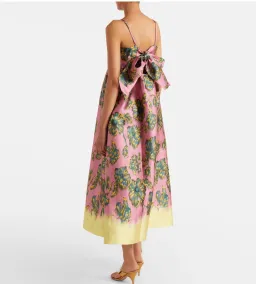 Alemais Faye Floral Midi Dress, Pink and Yellow Floral Dress Size 8 / Size S for rent on The Volte - image 2