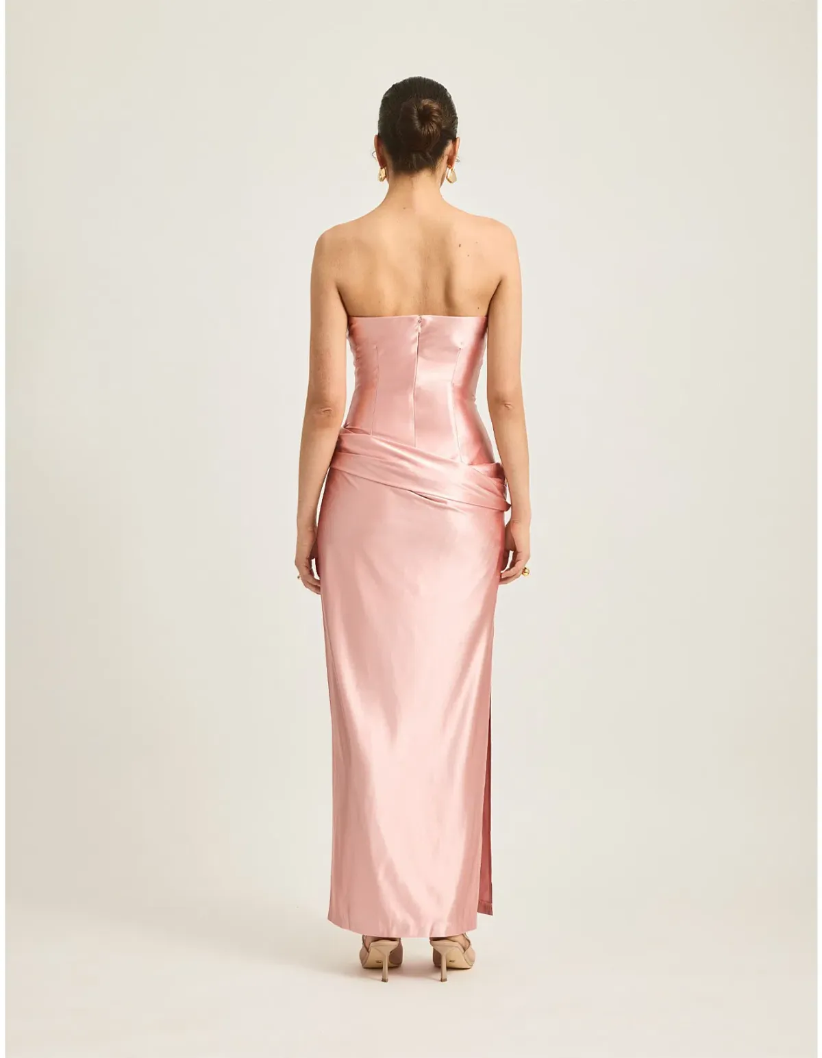 🌸 TOJHA Mylah Dress – Blush Pink Maxi Gown – Size 10 AU 🌸 - Image 3